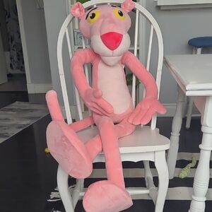 Pink Panther Plush 4 Feet  Posable Owens Corning Mascot MGM Stuffed Animal